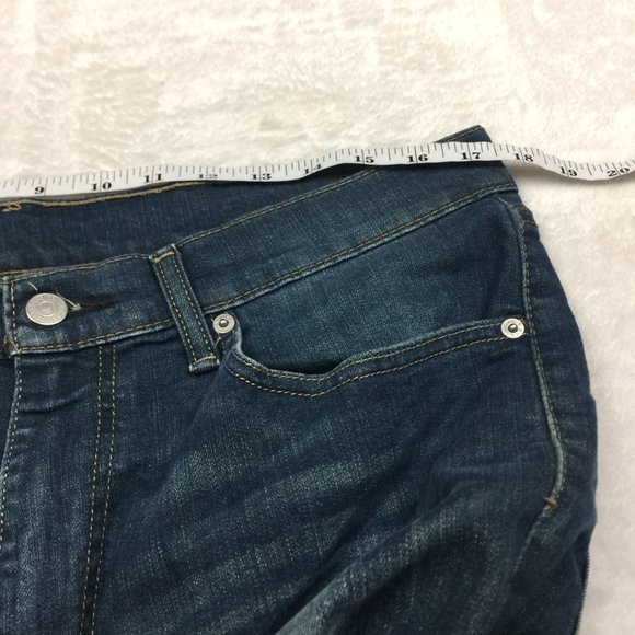 Levis 505 Mens Jeans 36x30 Regular Fit Straight Leg Medium Wash Blue Denim - Picture 10 of 12